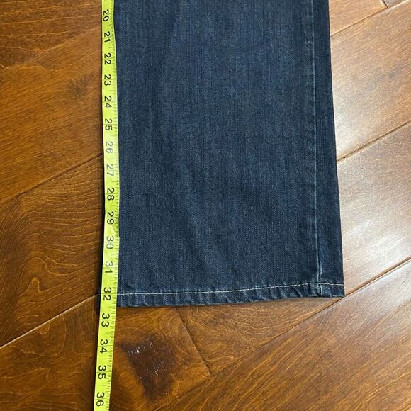 Ecko Unltd. Vintage Y2K Bootcut Dark Denim Blue Jeans Men's Size 38 x 32 - Picture 8 of 10
